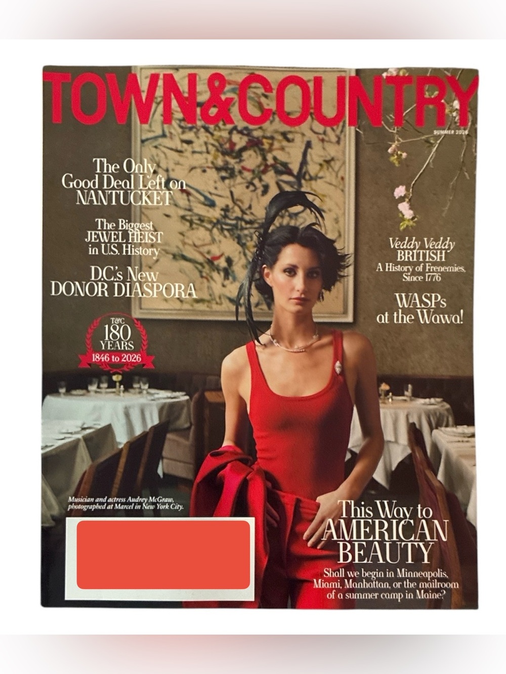 Town and Country Magazine Summer 2026 Audrey McGraw This Way To American Beauty